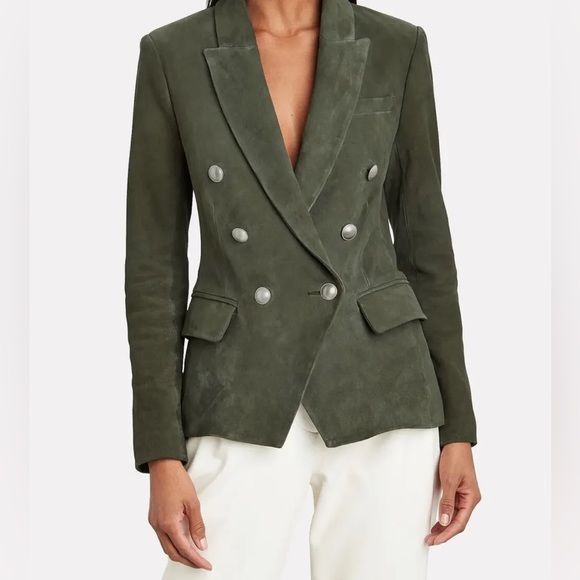 NWOT L'Agence Suede Kenzie Blazer - Picture 1 of 5